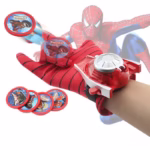 Mănușă Spiderman cu lansator de discuri pentru copii, DEPOX®, rosu