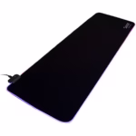 Mousepad gaming RGB Spacer, cauciuc si material textil, 900 x 300 x 3 mm, 1.8 m lungime cablu, Negru