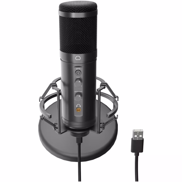 Microfon Genesis Radium 600 G2, tip Condenser, model cardioid, suport fix, conectivitate USB-C si Jack 3.5 mm, raspuns in frecventa 30 -18.000 Hz, sensibilitate -36 dB, lungime cablu 180 cm, negru