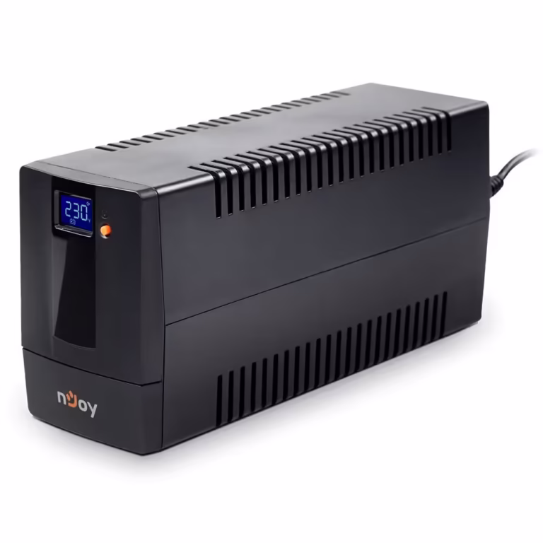 UPS nJoy Horus Plus 600, 600VA/360W, LCD cu ecran tactil, Management, Repornire Automata, Reglaj Automat al Tensiunii
