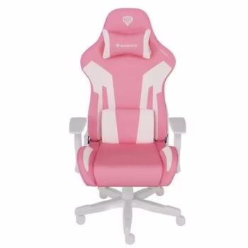 Scaun gaming Genesis Nitro 710, Piele ecologica, reglabil pe inaltime, spatar ajustabil, Roz/Alb