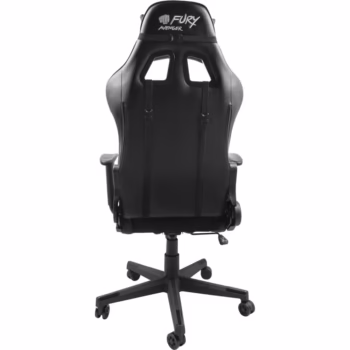 Scaun de gaming, Fury Avenger XL, Piele sintetica, Alb/Negru