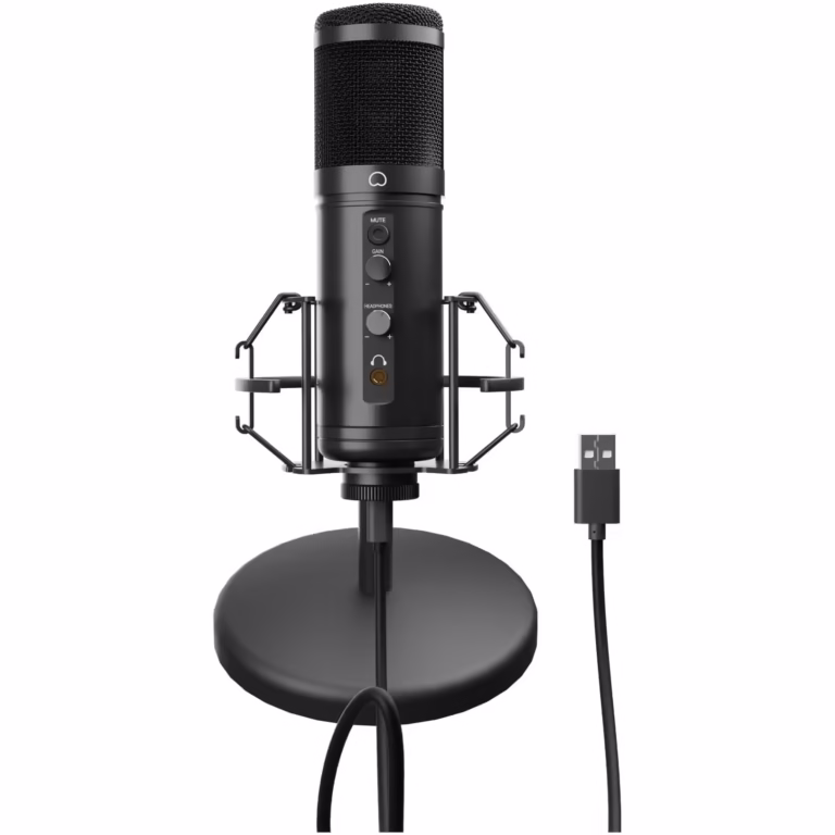 Microfon Genesis Radium 600 G2, tip Condenser, model cardioid, suport fix, conectivitate USB-C si Jack 3.5 mm, raspuns in frecventa 30 -18.000 Hz, sensibilitate -36 dB, lungime cablu 180 cm, negru