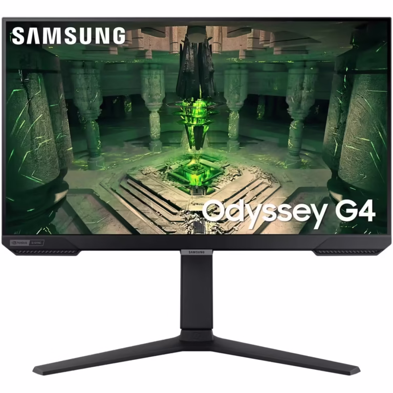 Monitor gaming LED IPS Samsung Odyssey G4 25″, Full HD, Display Port, 1ms, 240Hz, FreeSync Premium, G-Sync compatibil, Vesa, Negru