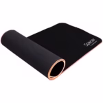 Mousepad gaming RGB Spacer, cauciuc si material textil, 900 x 300 x 3 mm, 1.8 m lungime cablu, Negru