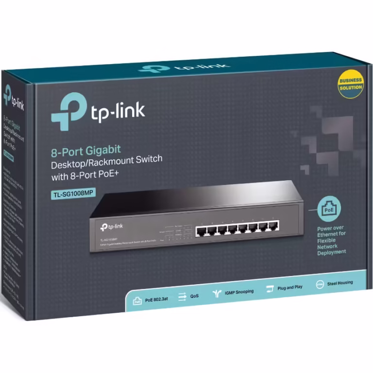 Switch TP-Link TL-SG1008MP, 8 Porturi Gigabit PoE+