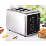 Prajitor de paine digital Heinner HTP-DD900BKSS , 900w, panou digital cu control touch, capacitate 2 felii, 7 niveluri de ...