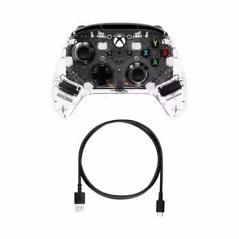Controler Gaming Hyperx Clutch Gladiate 7D6H2AA, transparent, compatibil PC, Xbox Series X/S