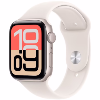 Apple Watch SE (2025), GPS, Carcasa Starlight Aluminium 40mm, Starlight Sport Band – M/L