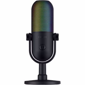 Microfon Razer Seiren V3 Chroma RGB USB, frecventa raspuns 20 Hz -20000 Hz, sensibilitate 34 Db, Negru