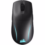 Mouse gaming Corsair M75 Lightweigh 2.4GHz wireless or Bluetooth®, 26K DPI, 89g, RGB, negru