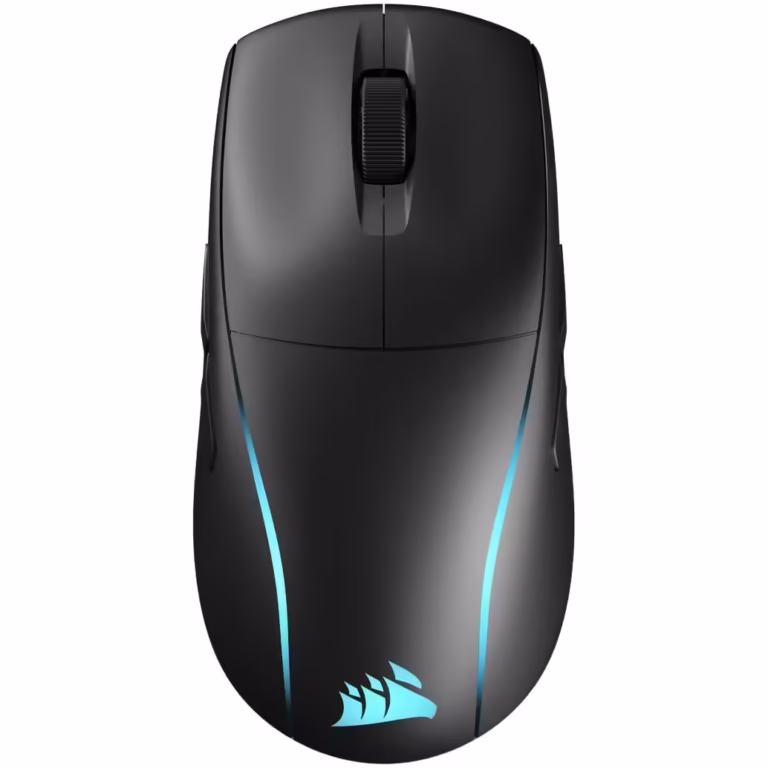 Mouse gaming Corsair M75 Lightweigh 2.4GHz wireless or Bluetooth®, 26K DPI, 89g, RGB, negru