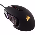 Mouse gaming Corsair Scimitar Elite, Iluminare RGB, Negru