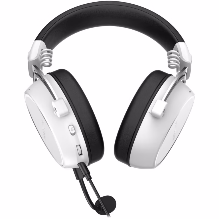 Casti gaming cu fir Hator Hypergang 3, material membrana compozit, frecventa raspuns 10Hz-44kHz, impendanta 32Ω, putere maxima 30mW, microfon detasabil unidirectional, alb