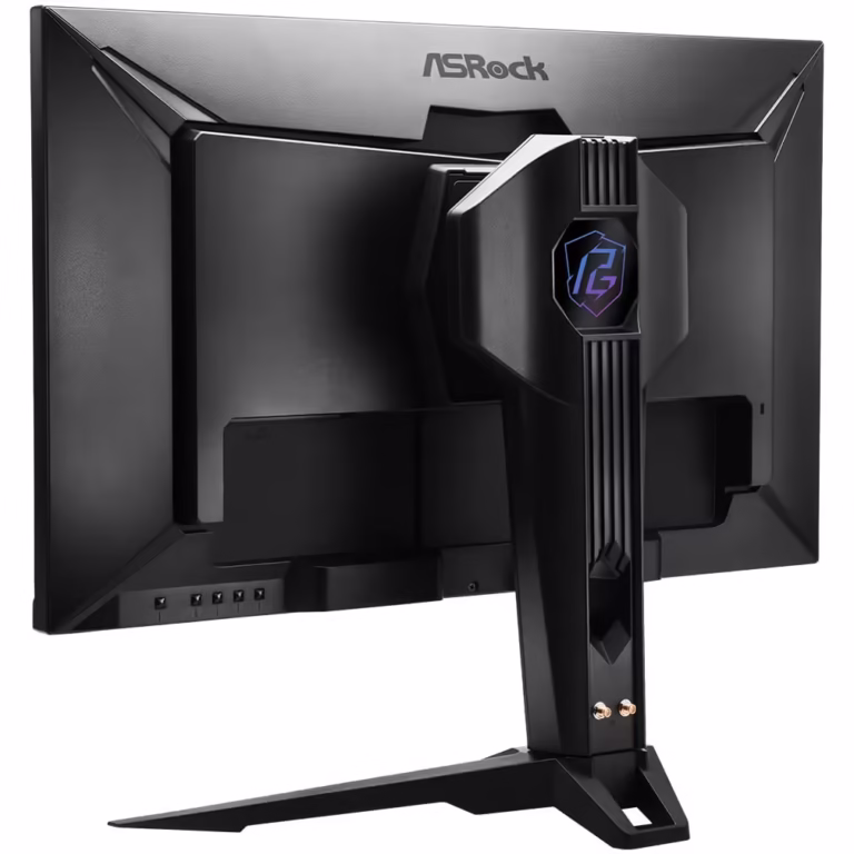 Monitor Gaming LED IPS ASRock PG27QFT2A 27″ QHD (2560×1440), 180Hz, 1ms, AMD FreeSync™, VESA DisplayHDR™ 400, 90% DCI-P3 / 99% sRGB Color Space, Antena WiFi, 2x HDMI, Display Port, Jack, Pivot, VESA, negru