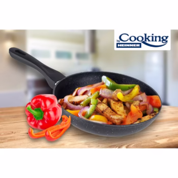 Tigaie Cooking by Heinner Black Sand, inductie, 30 x 5.7 cm, aluminiu