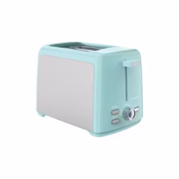 Prajitor de paine FRAM FTP-800SSGR, 800W, capacitate 2 felii, 7 niveluri de rumenire, tavita detasabila pentru firimituri, Verde