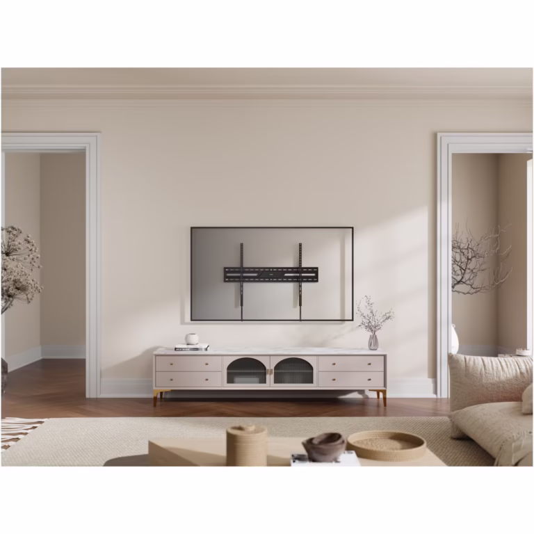 Suport TV de perete Serioux 43X100F, fix, 43″-100″ (109cm-254cm), Negru