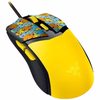 Mouse cu fir gaming Razer Cobra Pokemon Edition, rezolutie 8500DPI, 6 butoane programabile, iluminare Razer Chroma RGB