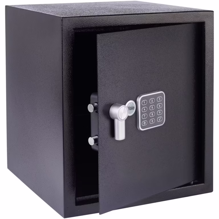 Seif Standard Birou Yale YSV/390/DB2 cu tastatura si cod pin 3 – 8 cifre, 2 chei