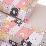 Lenjerie de pat pentru o persoana Animals Heinner Home, 100% bumbac 144 TC, 2 piese