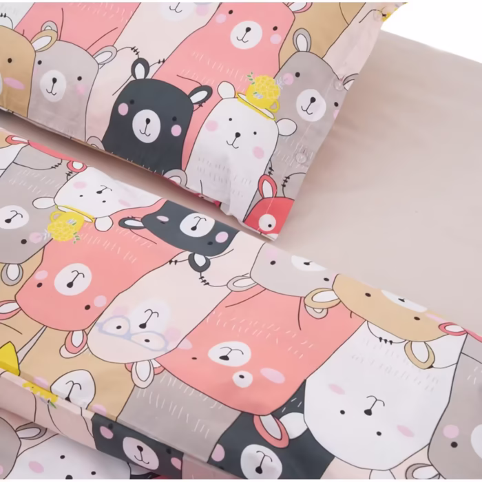 Lenjerie de pat pentru o persoana Animals Heinner Home, 100% bumbac 144 TC, 2 piese