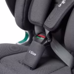 Scaun auto pentru copii U-Grow Goldfix Plus, I-Size, R129, cu isofix, 76-150 cm, boxa bluetooth, gri