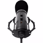 Microfon Genesis Radium 600 G2, tip Condenser, model cardioid, suport fix, conectivitate USB-C si Jack 3.5 mm, raspuns in frecventa 30 -18.000 Hz, sensibilitate -36 dB, lungime cablu 180 cm, negru