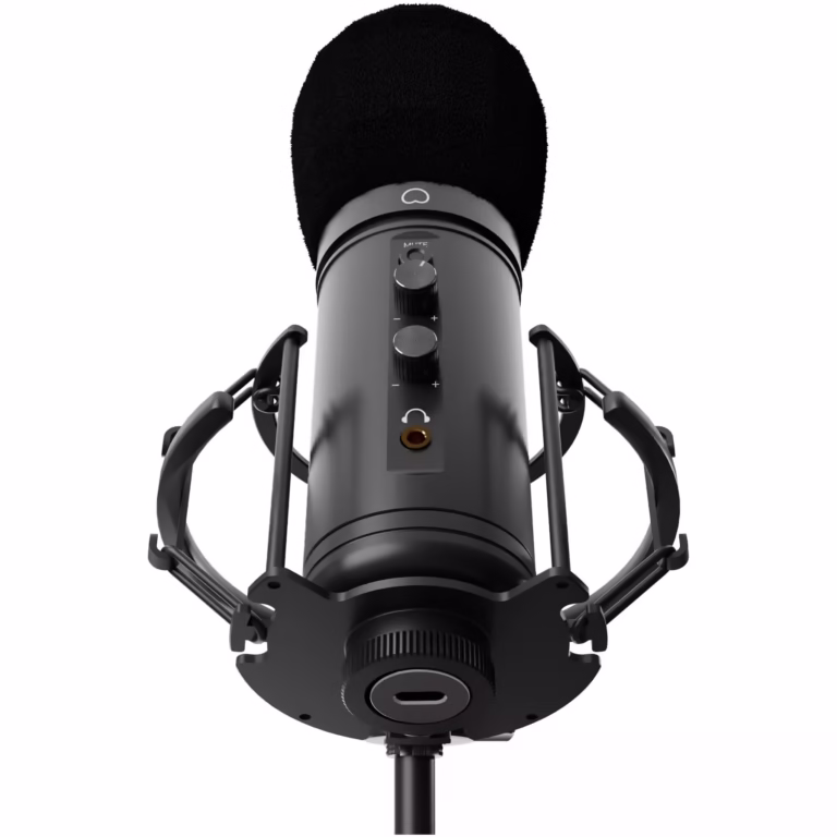 Microfon Genesis Radium 600 G2, tip Condenser, model cardioid, suport fix, conectivitate USB-C si Jack 3.5 mm, raspuns in frecventa 30 -18.000 Hz, sensibilitate -36 dB, lungime cablu 180 cm, negru