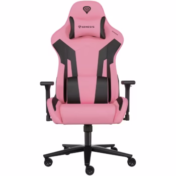 Scaun gaming Genesis Nitro 720, material Synthetic PU + Textil, reglabil pe inaltime, spatar ajustabil, Negru/Roz