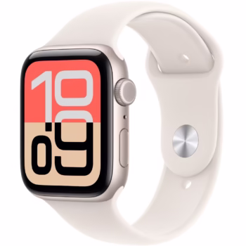 Apple Watch SE (2025), GPS + Cellular, Carcasa Starlight Aluminium 44mm, Starlight Sport Band – M/L