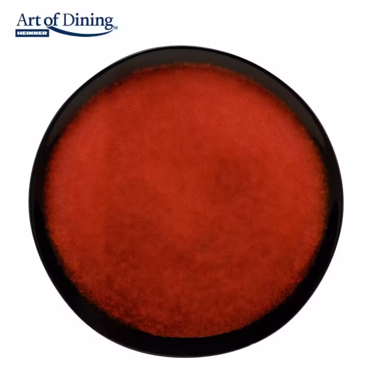 Farfurie întinsă ceramica, Heinner, Vulcano, roșie, 28.3×2.2cm