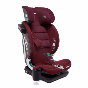 Scaun auto pentru copii U-Grow Goldfix Plus, I-Size, R129, cu isofix, 76-150 cm, boxa bluetooth, rosu