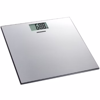 Cantar de persoane Heinner HBS-180SS, 180kg, platforma din inox, 30 x 30 cm, display lcd, Inox