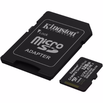 Card de Memorie MicroSDXC Kingston, 128GB, Select Plus, Clasa 10 UHS-I Performance, Cu adaptor