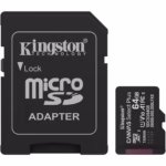 Card de Memorie MicroSDXC Kingston, 64GB, Select Plus, Clasa 10 UHS-I, Cu adaptor