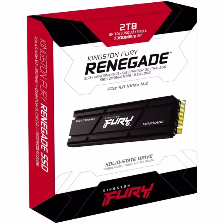 Solid State Drive (SSD) Kingston FURY Renegade Gen.4, 4TB, NVMe, M.2. Heatsink