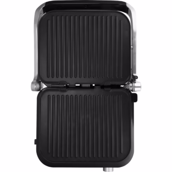 Gratar electric FRAM FEG-2100SSBK, 2100W, deschidere 180˚, placi detasabile, 7 programe presetate + manual, senzori pentru detectare grosime, temperatura reglabila, dimensiuni placi: 31.3 x 24.4cm, Argintiu