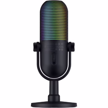 Microfon Razer Seiren V3 Chroma RGB USB, frecventa raspuns 20 Hz -20000 Hz, sensibilitate 34 Db, Negru