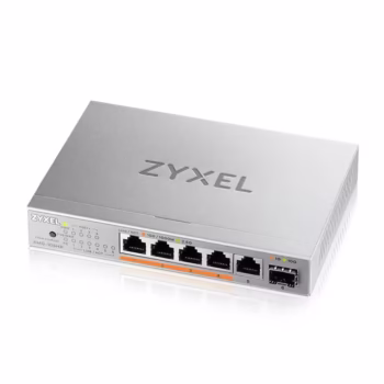 Switch ZyXEL XMG-105 5 porturi 2,5G + 1 SFP+ Desktop MultiGig Switch, Fara management