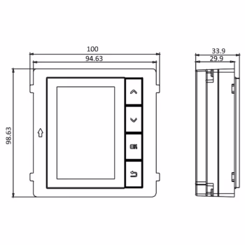 Modul indicator status HikVision DS-KD-DIS