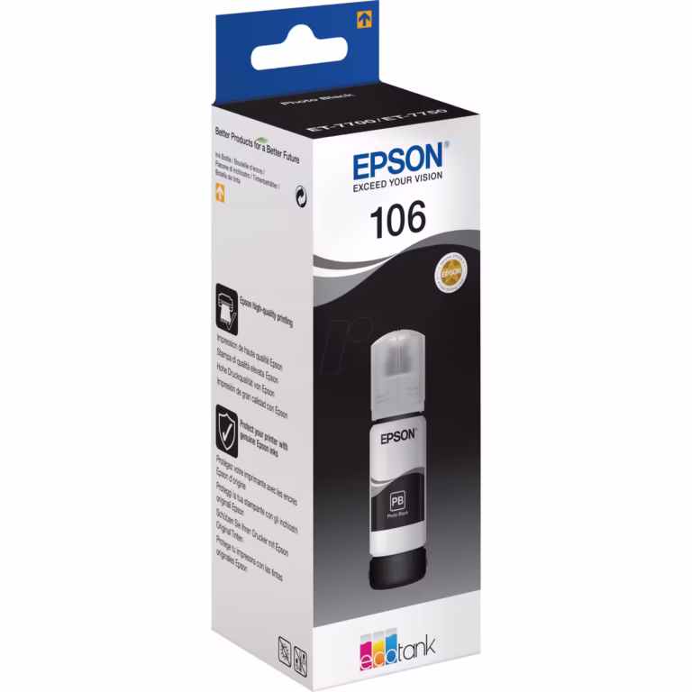 Flacon Epson 106 EcoTank Photo, Negru