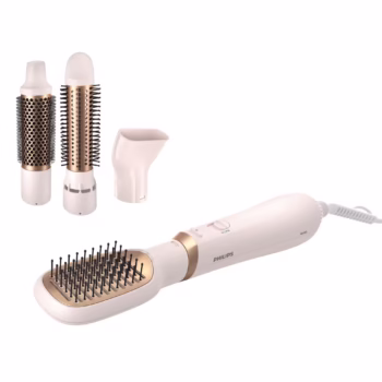 Perie cu aer cald Philips Seria 3000 BHA310/00, 800W, tehnologie cu ioni, 4 accesorii, diametru perie 38mm, setare tempera...