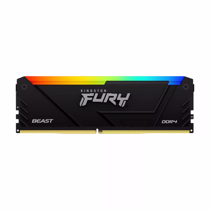 Memorie Kingston FURY Beast RGB Black XMP, 32GB (2x16GB) DDR4, 3200MT/s, CL16