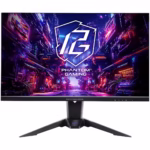 Monitor Gaming LED IPS ASRock PG27QFT2A 27″ QHD (2560×1440), 180Hz, 1ms, AMD FreeSync™, VESA DisplayHDR™ 400, 90% DCI-P3 / 99% sRGB Color Space, Antena WiFi, 2x HDMI, Display Port, Jack, Pivot, VESA, negru