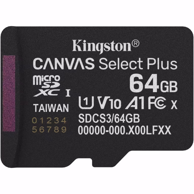 Card de Memorie MicroSDXC Kingston, 64GB, Select Plus, Clasa 10 UHS-I