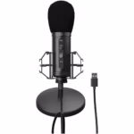 Microfon Genesis Radium 600 G2, tip Condenser, model cardioid, suport fix, conectivitate USB-C si Jack 3.5 mm, raspuns in frecventa 30 -18.000 Hz, sensibilitate -36 dB, lungime cablu 180 cm, negru