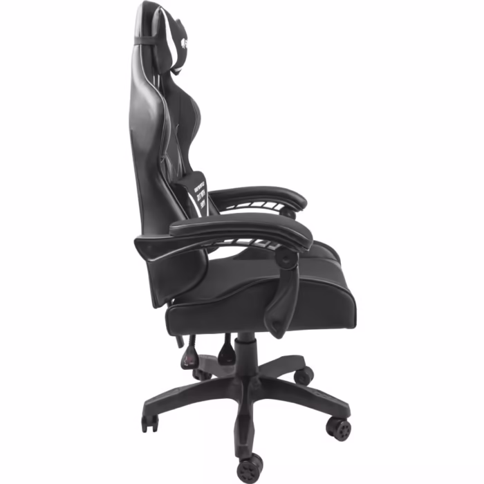 Scaun gaming, Fury, Poliester/Piele ecologica, Negru