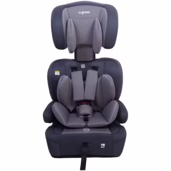Scaun auto tip inaltator cu isofix pentru copii U-Grow, 76-150CM, R129, gri