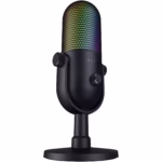 Microfon Razer Seiren V3 Chroma RGB USB, frecventa raspuns 20 Hz -20000 Hz, sensibilitate 34 Db, Negru